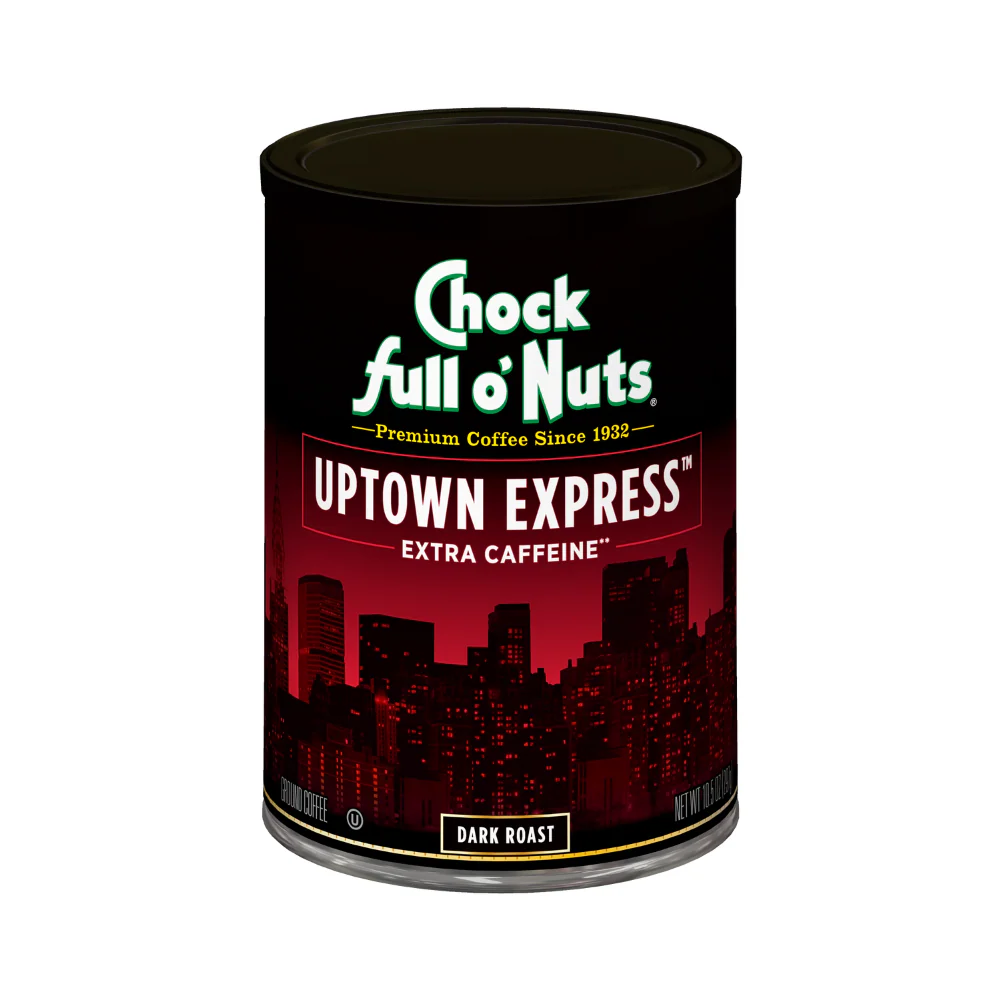 Chock Full O' Nuts Uptown Express Extra Caffeine Dark Roast 297g (10.5oz) - Image 2