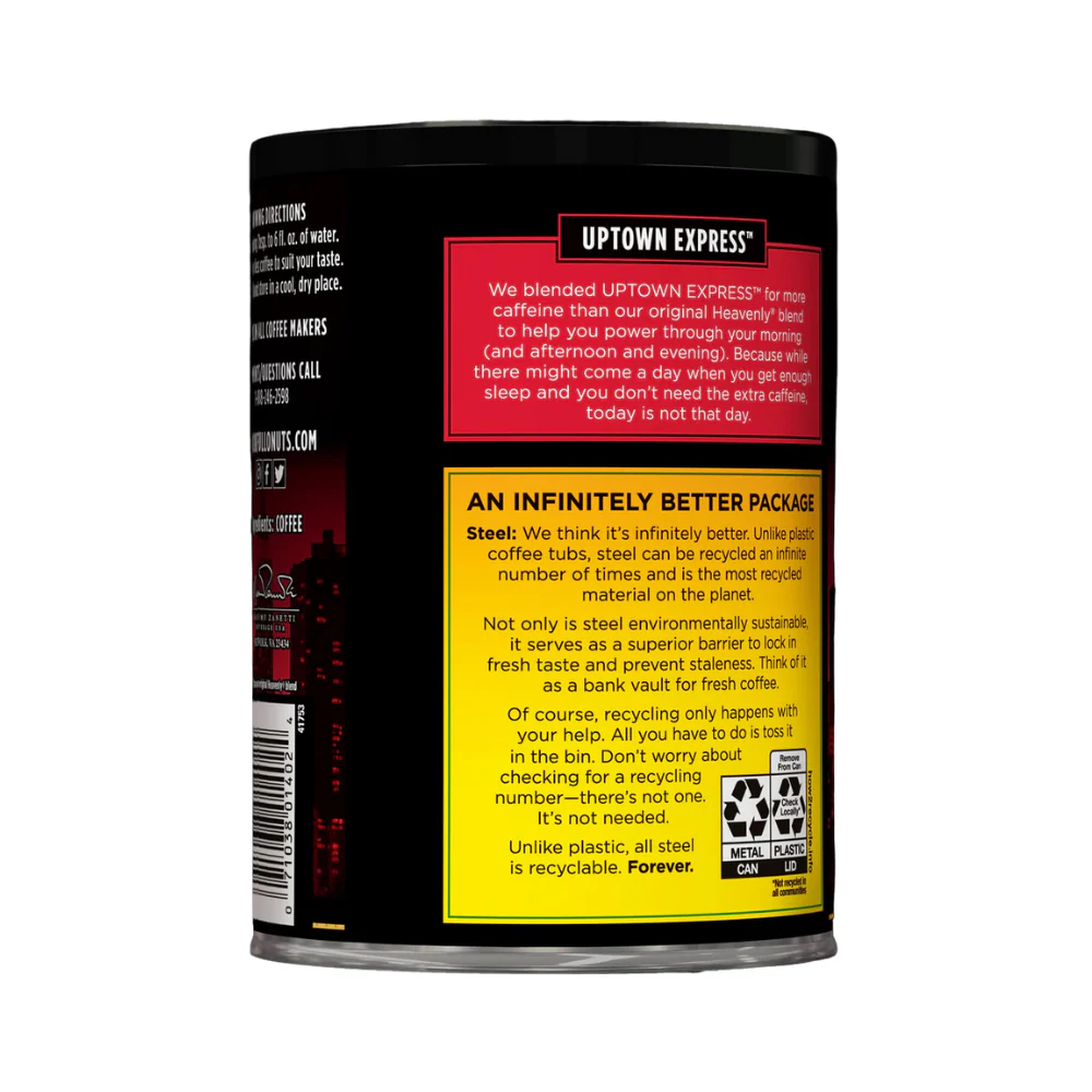 Chock Full O' Nuts Uptown Express Extra Caffeine Dark Roast 297g (10.5oz) - Image 3