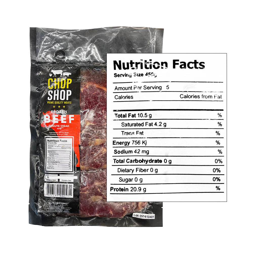 Chop Shop Beef Minute Steak 450g - Image 2