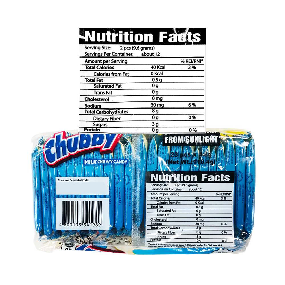 Chubby Chewy Candy Milk 20's - Image 2