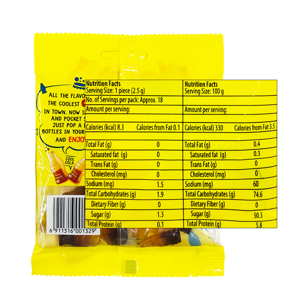 Chupa Chups Cool Cola Gummy 45g - Image 2