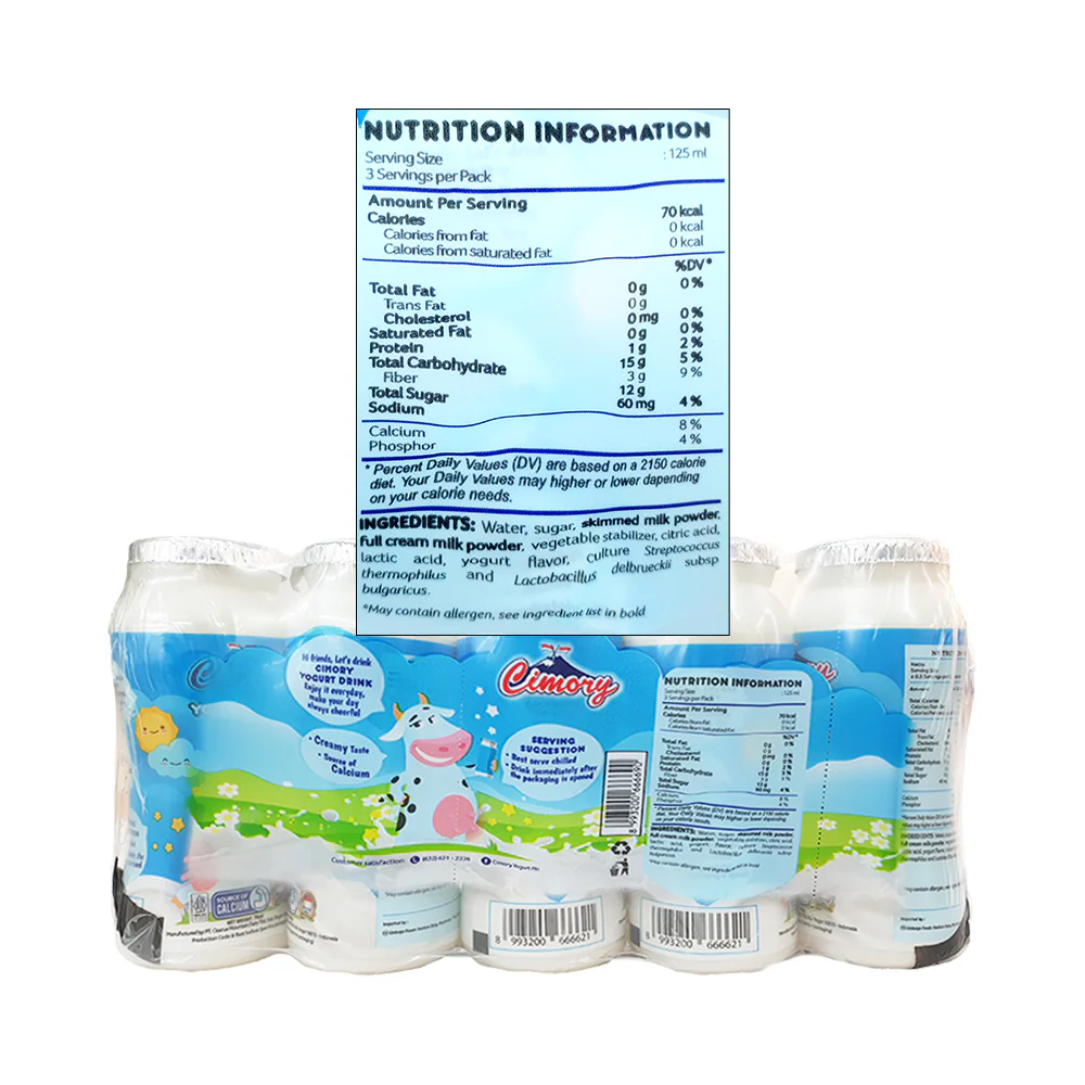 Cimory Yogurt Drink Original 70ml x 4's + 1 - Image 2