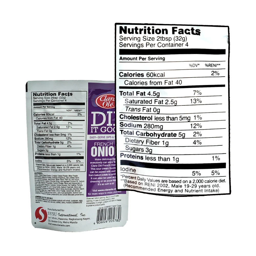 Clara Ole Dip It Good French Onion 120g - Image 2