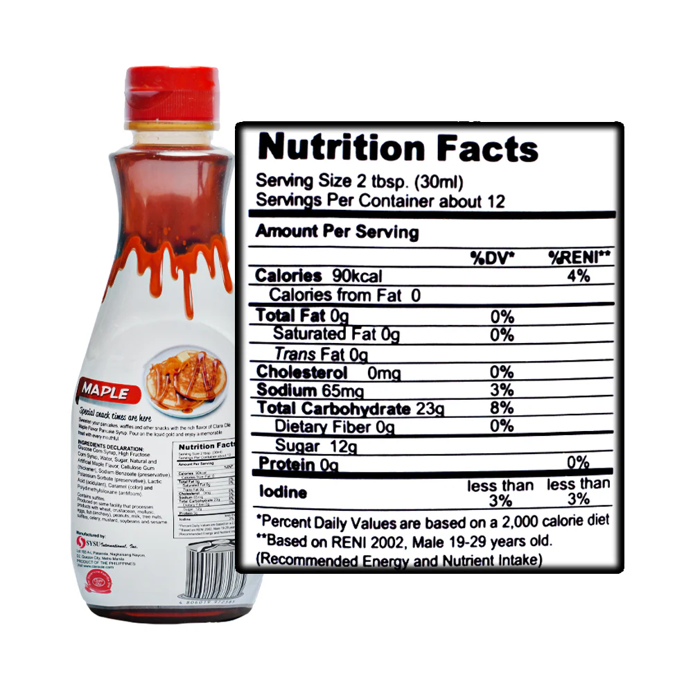 Clara Ole Maple Pancake Syrup 355ml - Image 2
