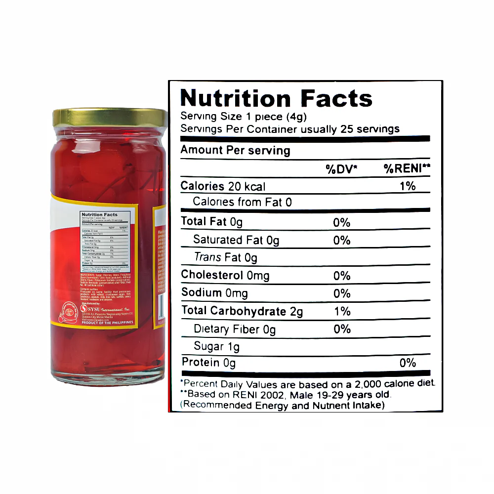 Clara Ole Maraschino Cherries 280g - Image 3