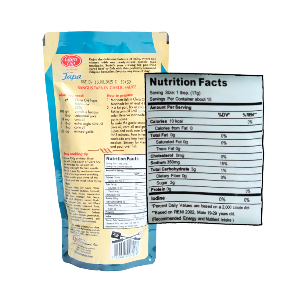 Clara Ole Marinade Mix Tapa 250g - Image 2