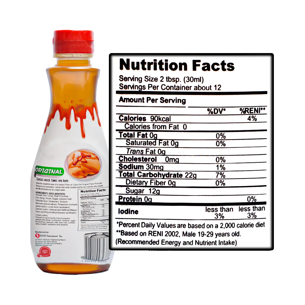 Clara Ole Original Pancake Syrup 355ml - Image 2