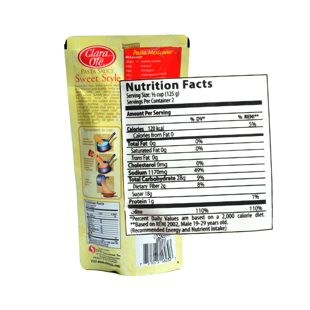 Clara Ole Spaghetti Sauce Sweet Style 250g - Image 2