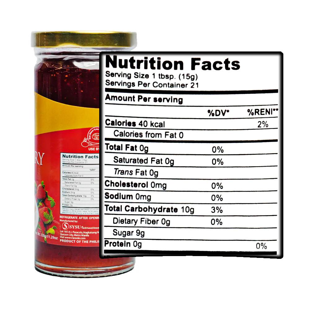 Clara Ole Strawberry Jam 320g - Image 2