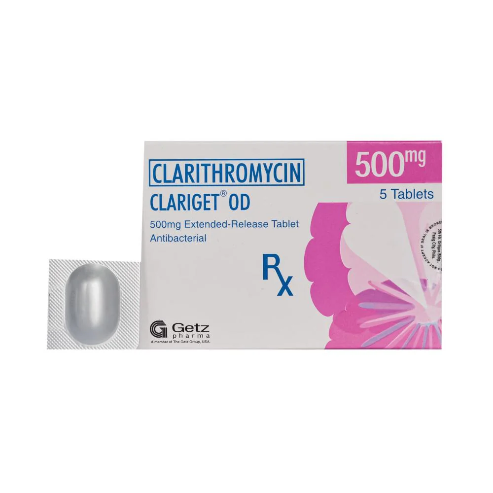 Clariget Od Clarithromycin Tablet 500mg By 1's - Image 2