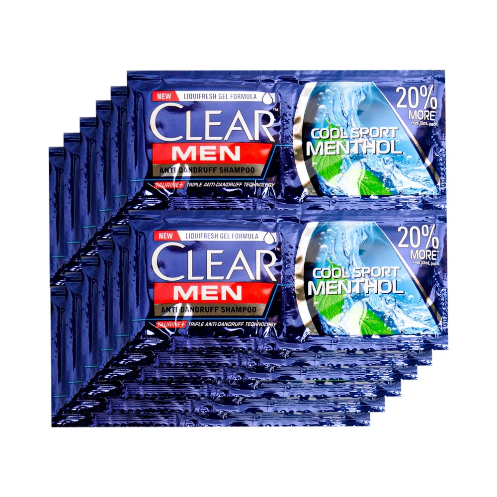 Clear Men Anti-Dandruff Shampoo Cool Sport Menthol 12ml x 12's - Image 2