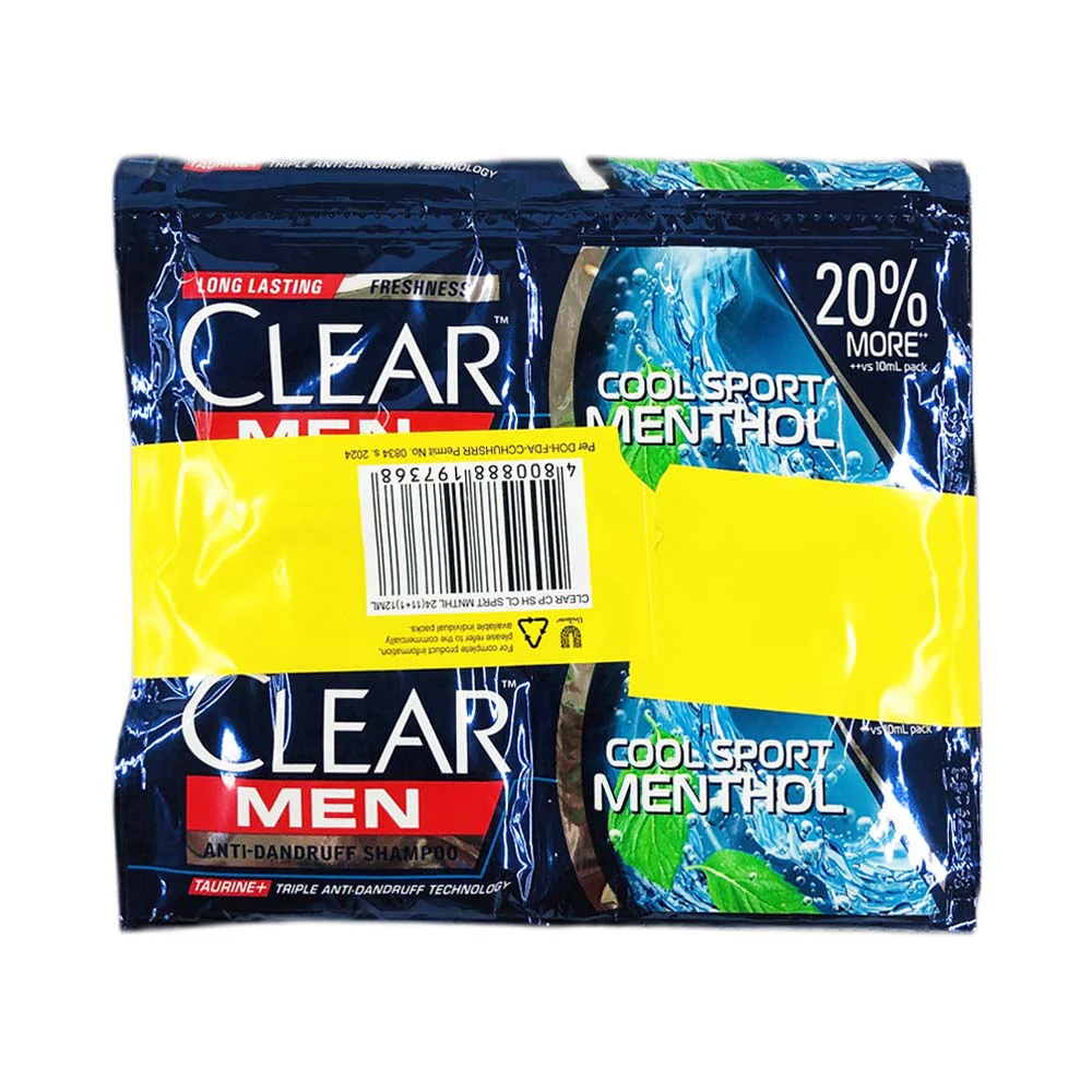 Clear Shampoo Cool Sport 12ml 11's + 1 - Image 2