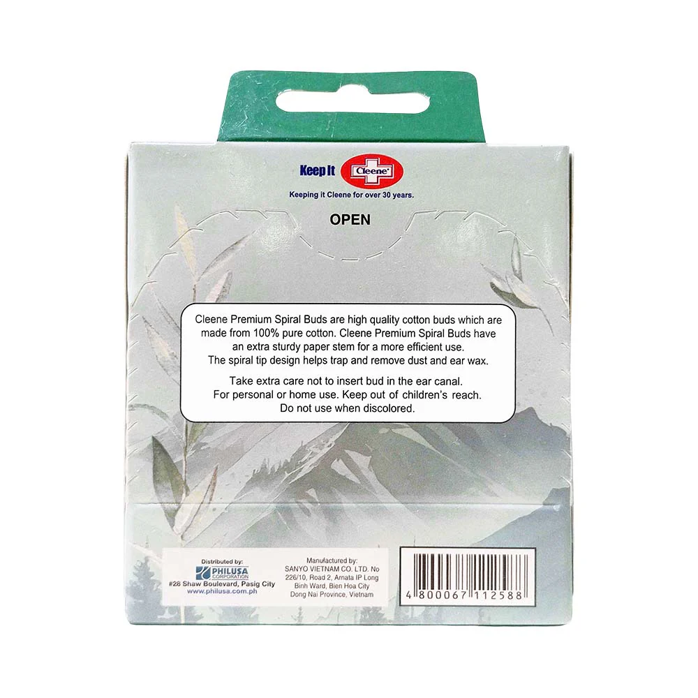 Cleene Premium Spiral Buds 200 Tips - Image 2