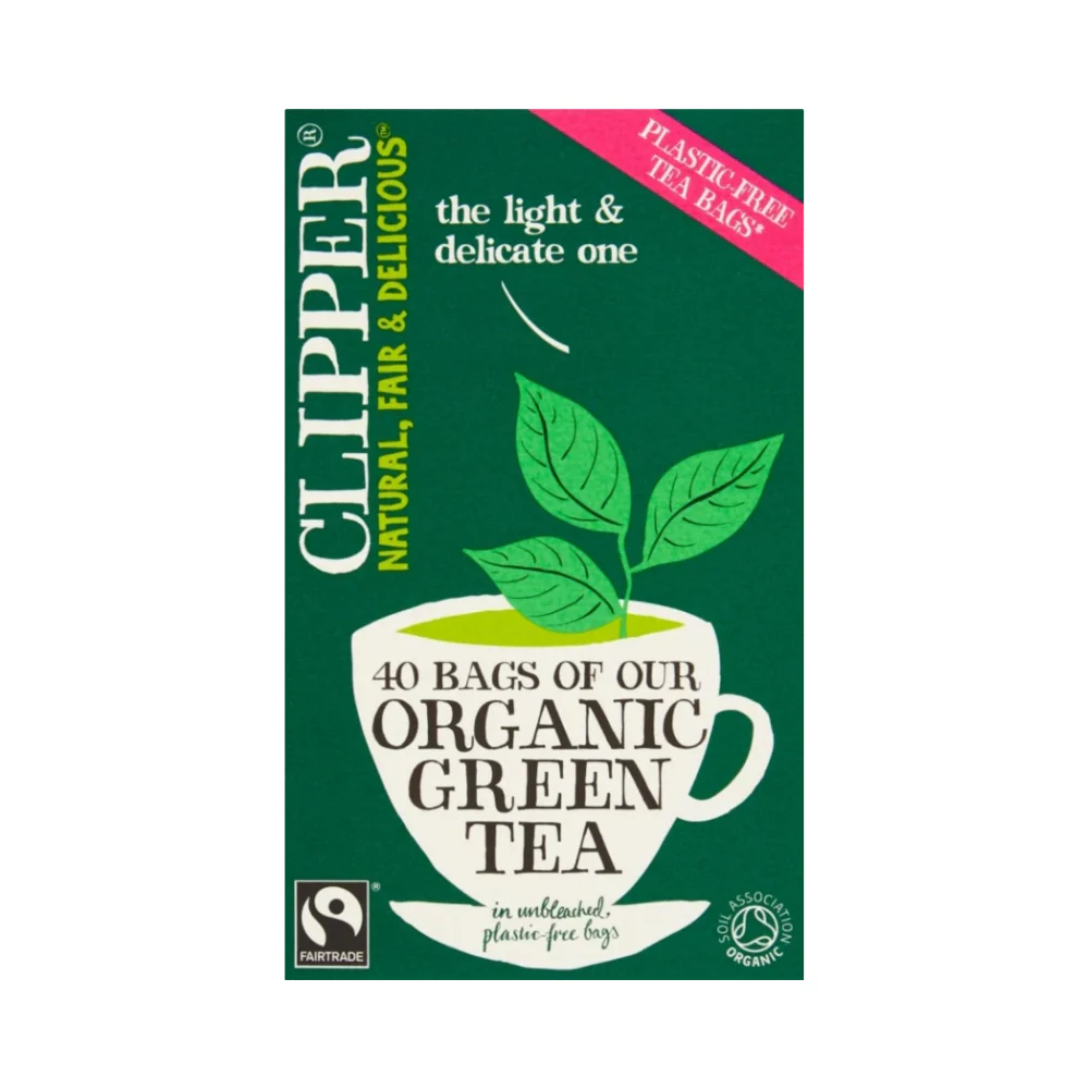 Clipper Organic Green Tea 40's - Image 2