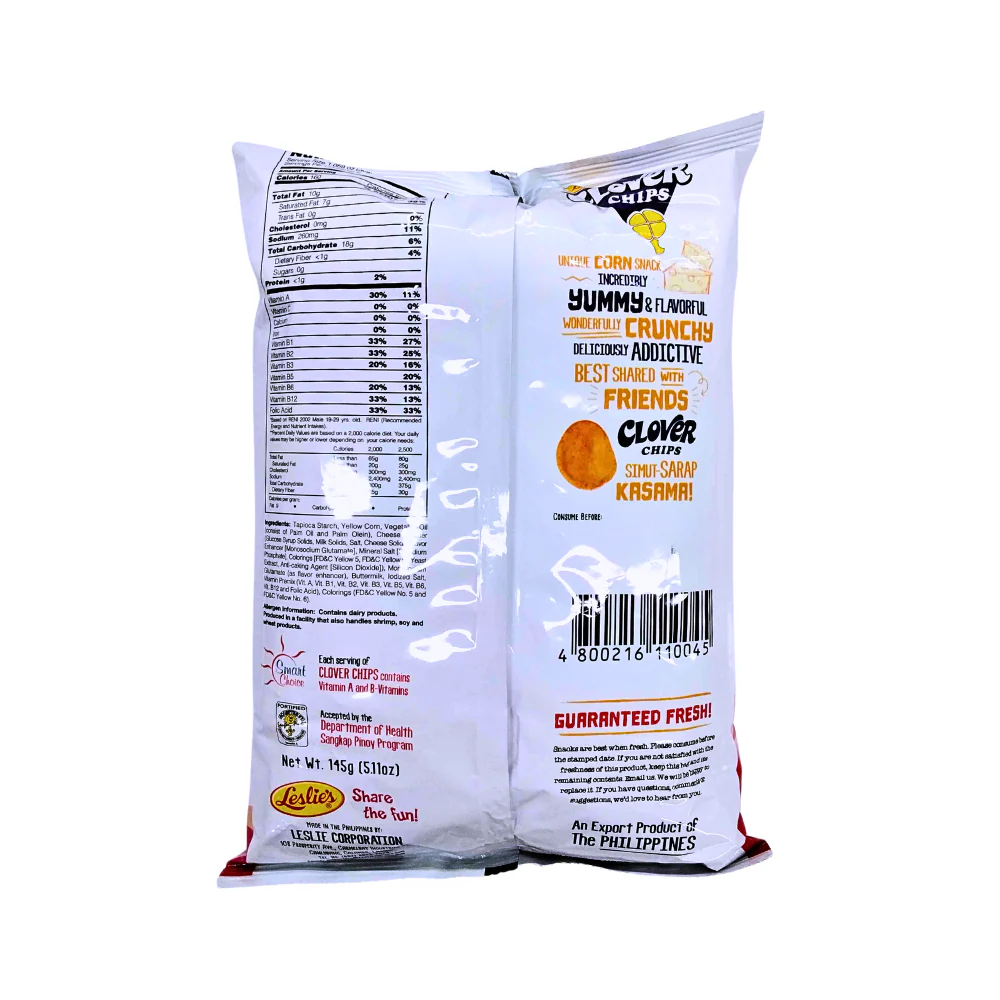 Clover Chips Cheese 145g - Image 2
