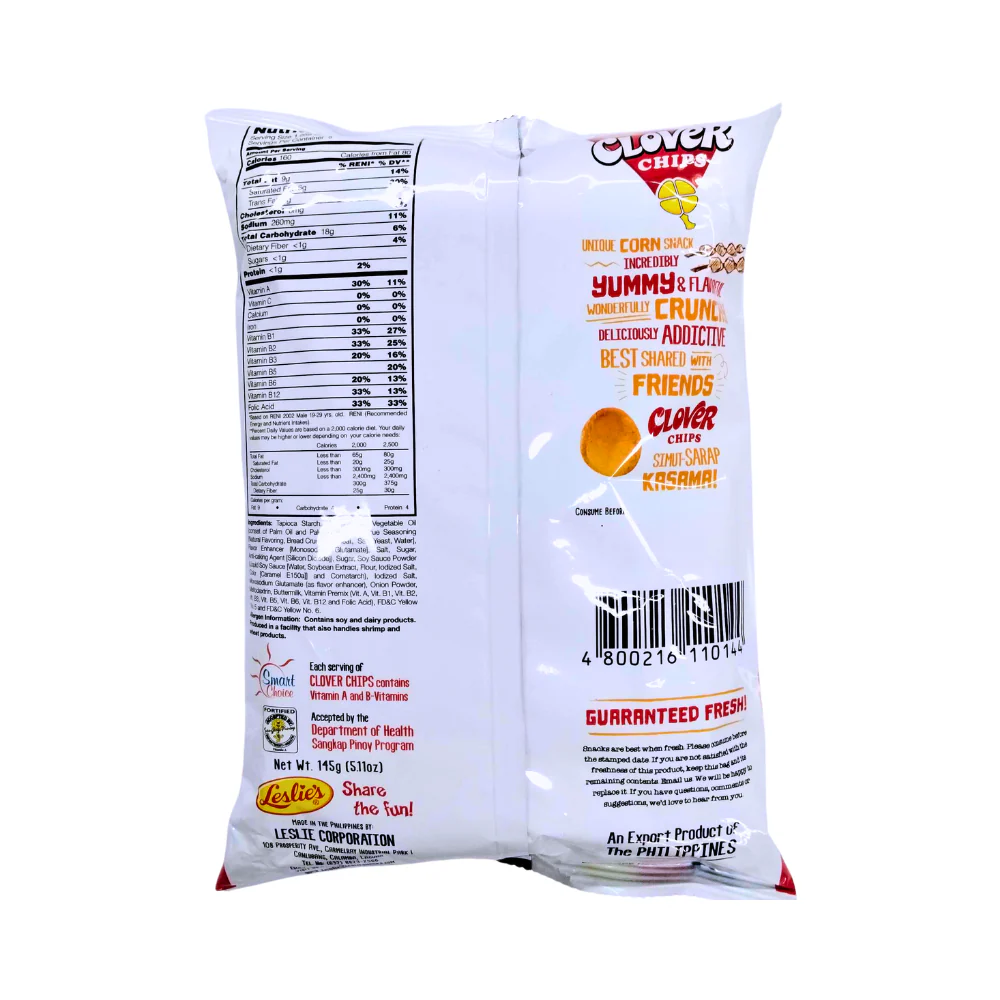 Clover Chips Corn Snacks Barbecue 145g - Image 2