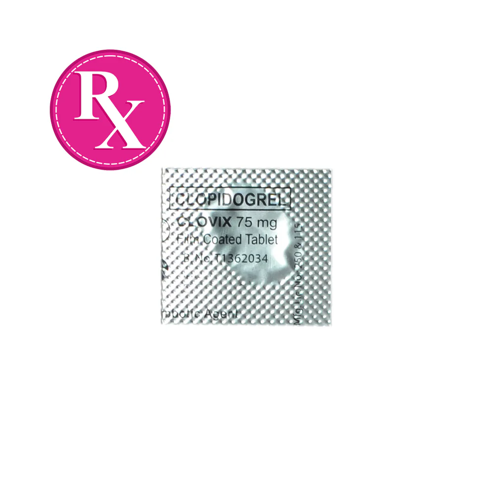 Clovix Clopidogrel 75mg Tablet By 1's