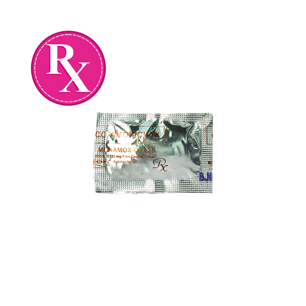 Co-Amoxiclav Fct 500mg/125mg Tablet By 1's