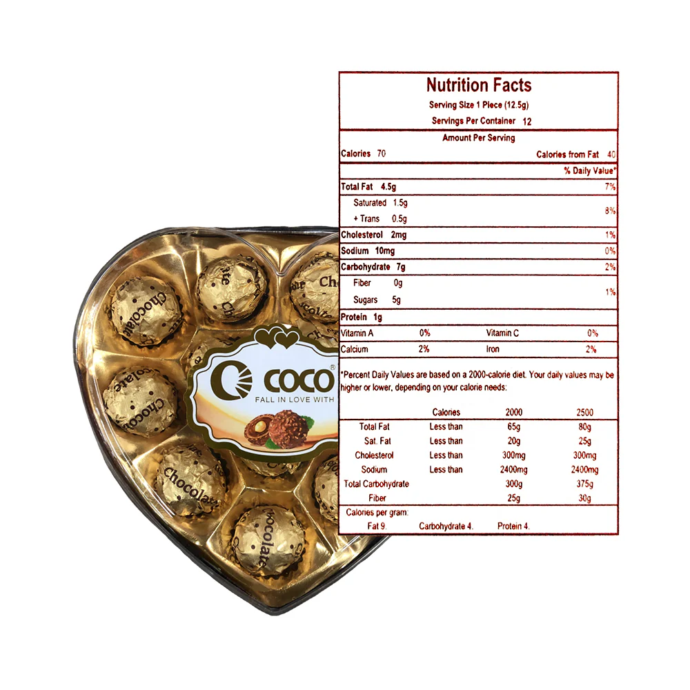 Coco Chocolate Heart Shaped 150g - Image 4