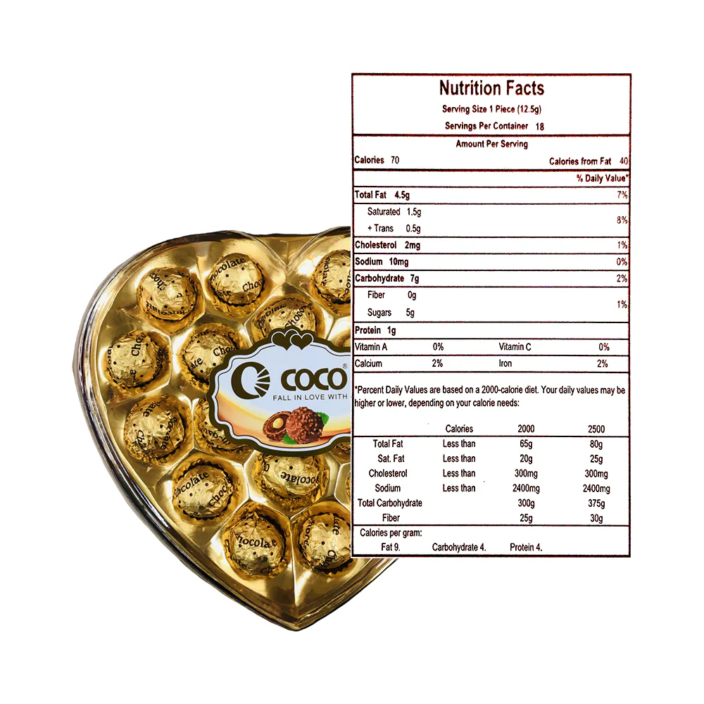 Coco Chocolate Heart Shaped 230g - Image 2