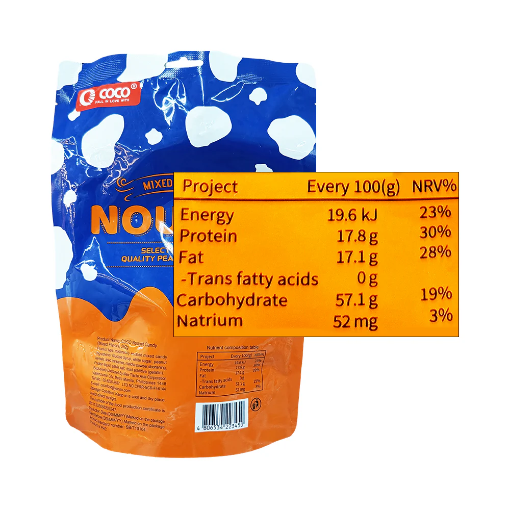 Coco Nougat Candy Mixed Flavor 252g - Image 2
