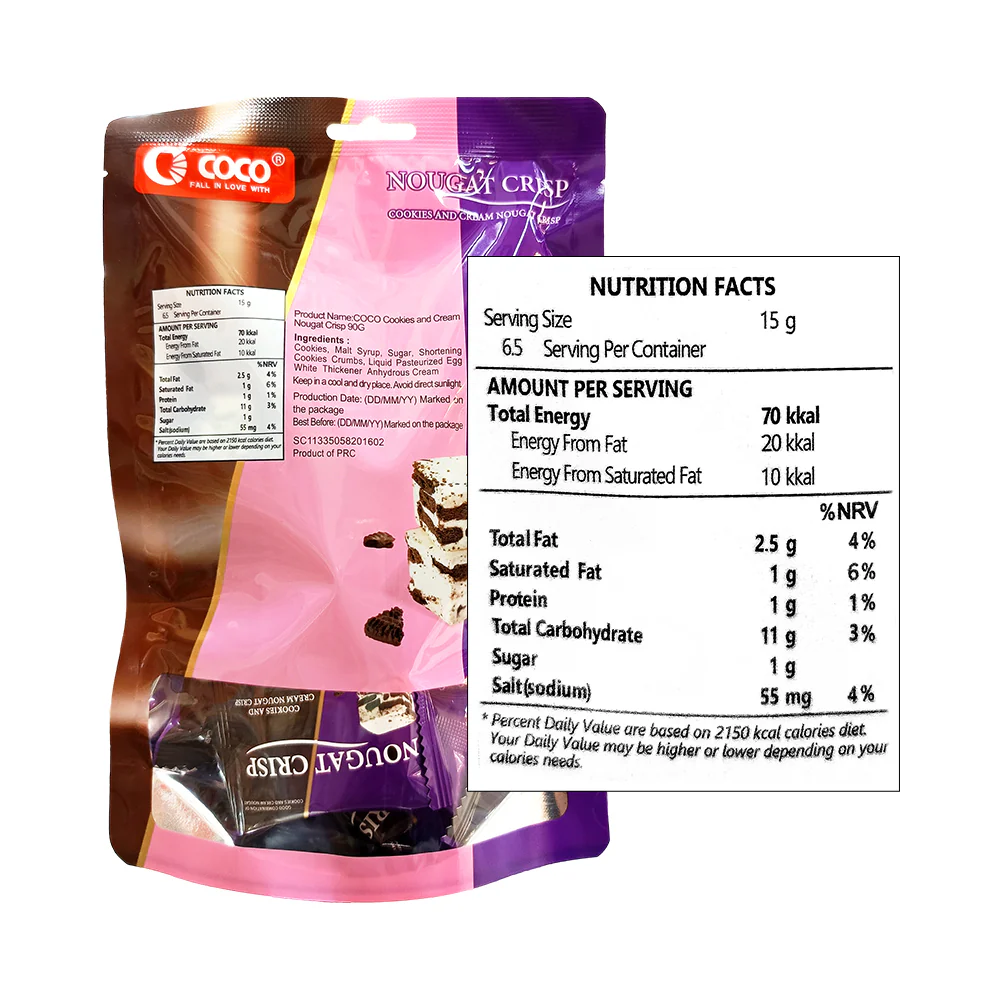 Coco Nougat Cookies And Cream Crisp 90g - Image 2