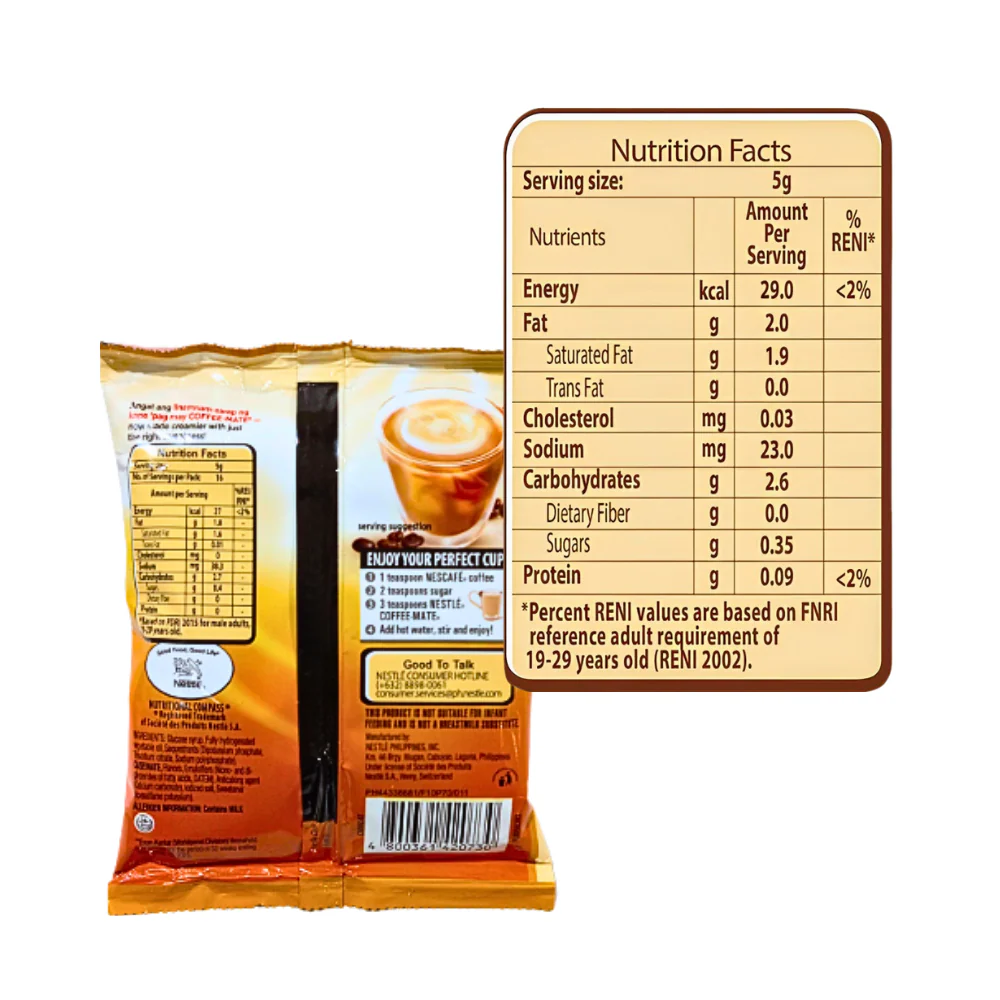 Coffeemate Coffee Creamer Pouch 80g - Image 2