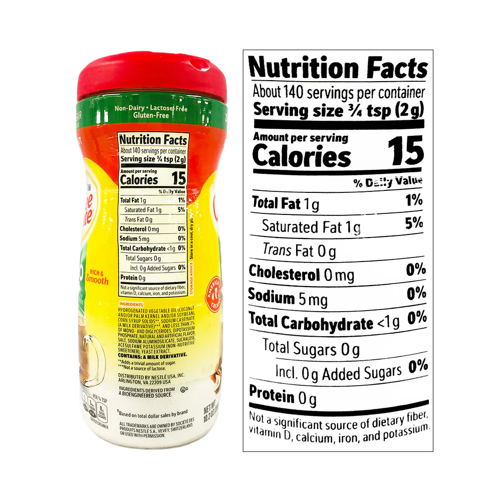 Coffeemate Zero Sugar Coffee Creamer 289g (10.2oz) - Image 5