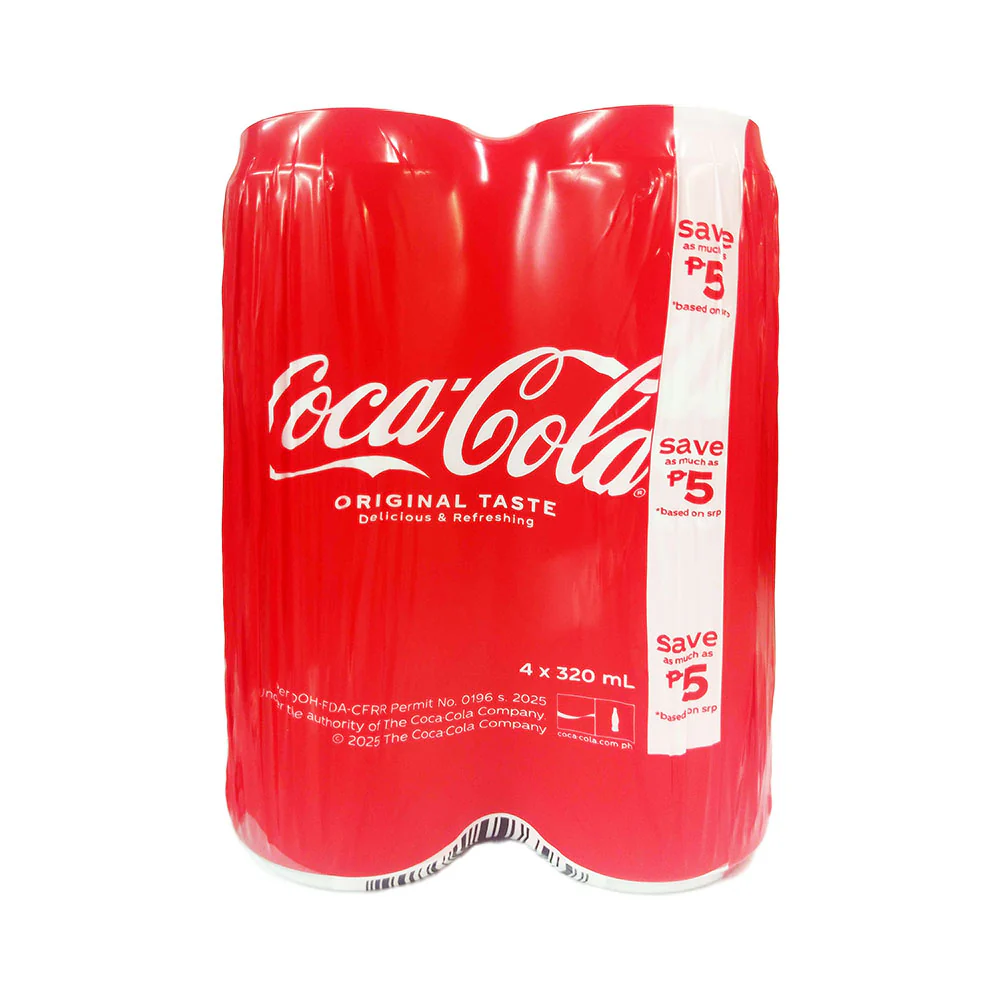 Coke Regular In Can 320ml x 4's - Image 2