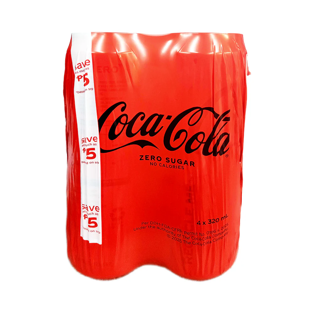 Coke Zero In Can 320ml x 4's - Image 2