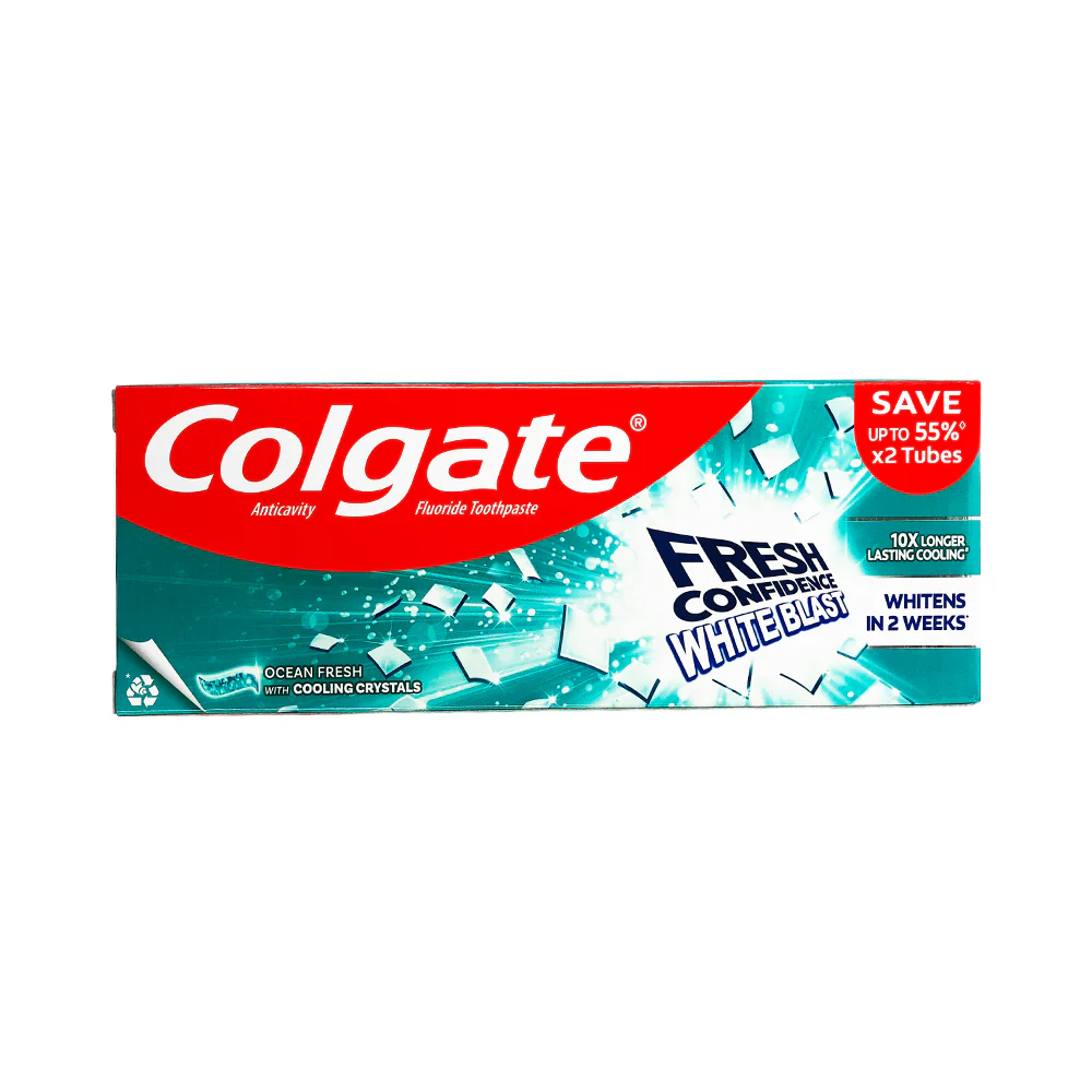 Colgate Fresh Confidence White Blast 150g x 2's - Image 2