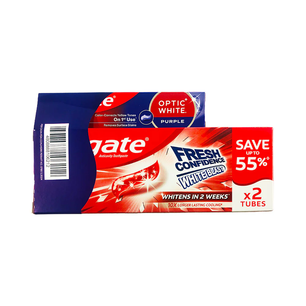 Colgate Fresh Confidence White Blast Spicy Fresh 150g x 2's - Image 2