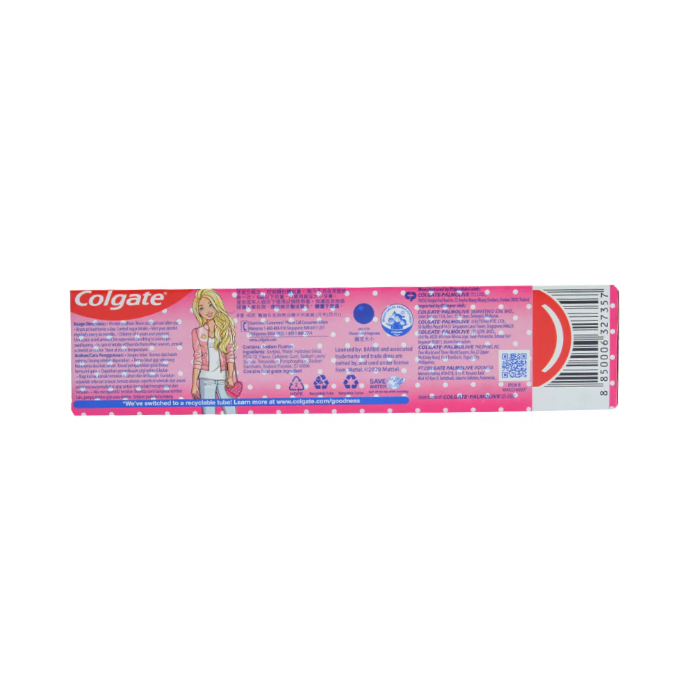Colgate Kids Toothpaste Barbie 40g - Image 2