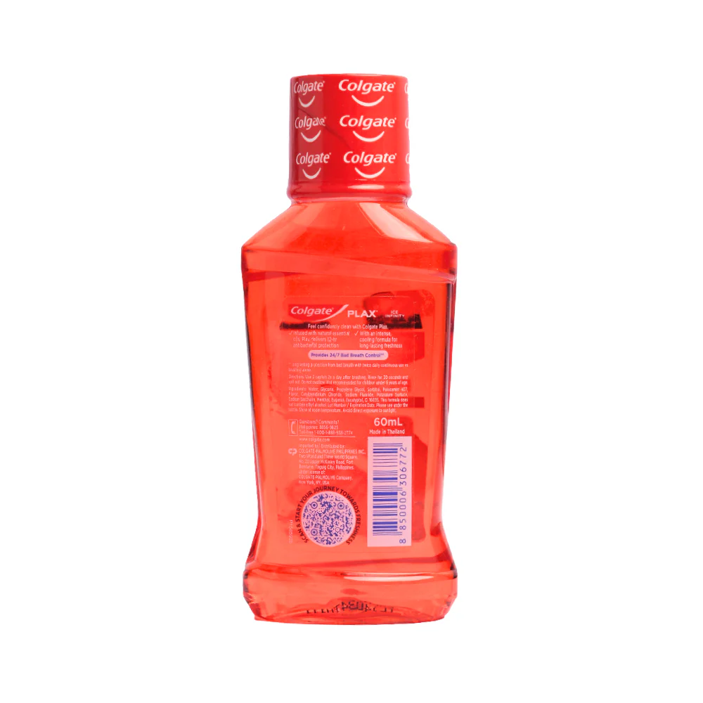 Colgate Plax Mouthwash Ice Infinity 60ml - Image 2