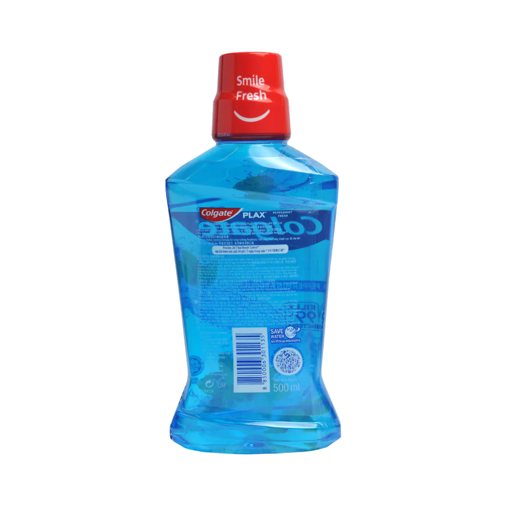 Colgate Plax Mouthwash Peppermint 500ml - Image 2