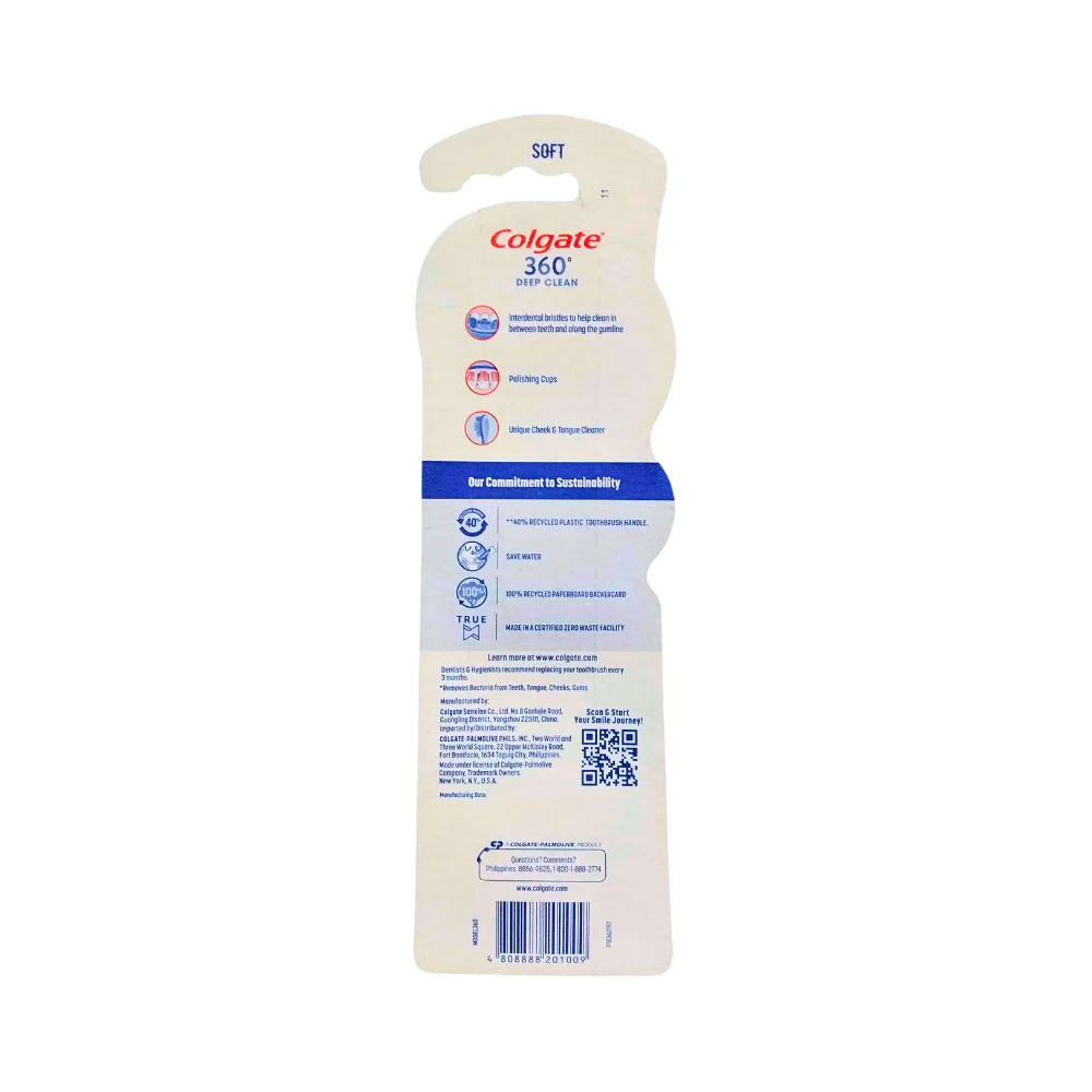 Colgate Toothbrush 360 Deep Clean Twin Value Pack - Image 2