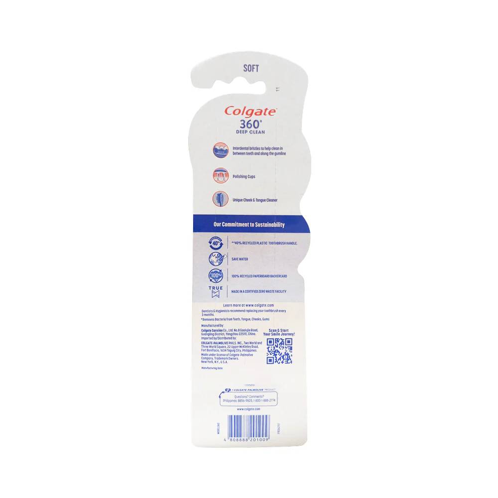Colgate Toothbrush 360 Deep Clean Twin Value Pack - Image 3