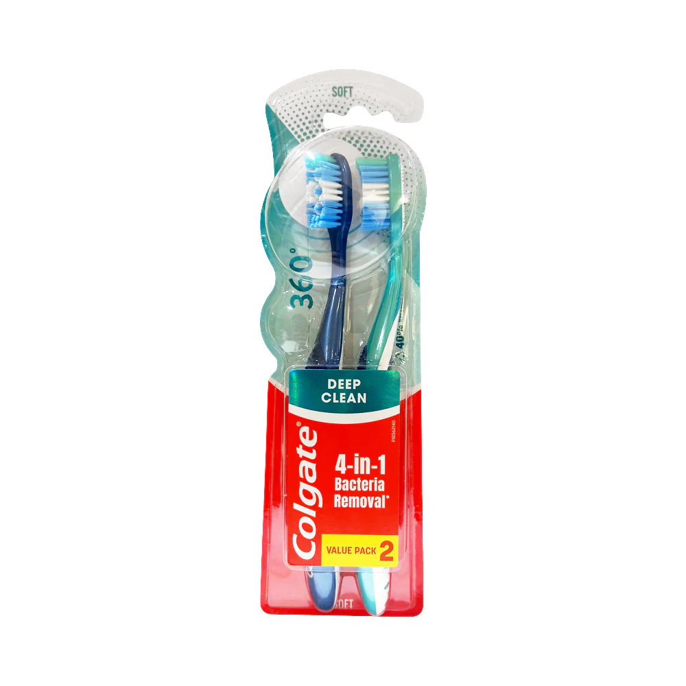 Colgate Toothbrush 360 Deep Clean Twin Value Pack - Image 4