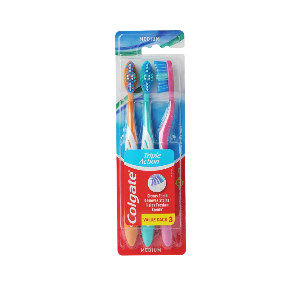 Colgate Toothbrush Triple Action Values Pack x 3's
