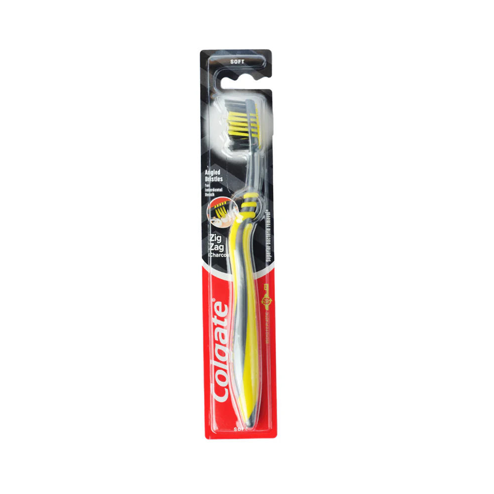 Colgate Toothbrush Zigzag Charcoal Soft 1's - Image 2