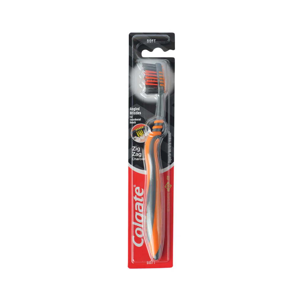 Colgate Toothbrush Zigzag Charcoal Soft 1's - Image 3