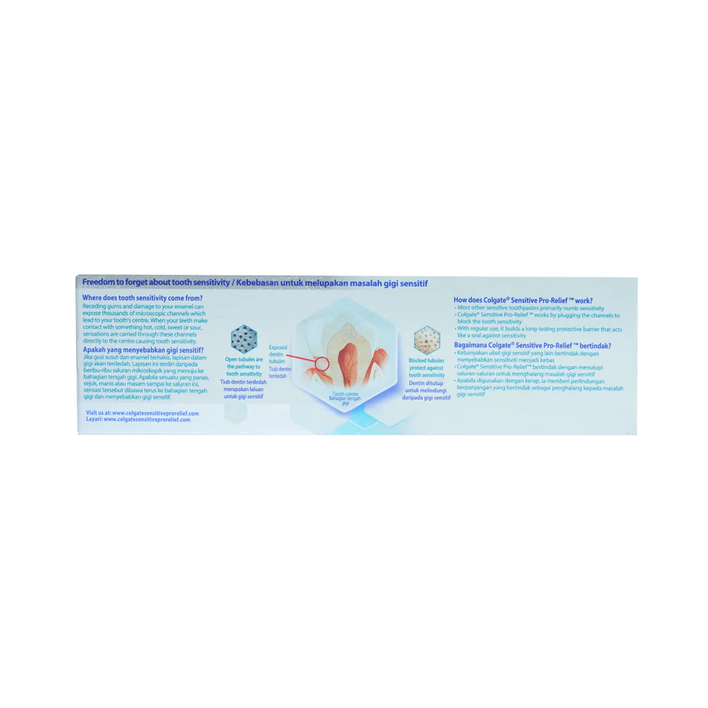 Colgate Toothpaste Sensitive Pro-Relief 110g (75ml) - Image 3