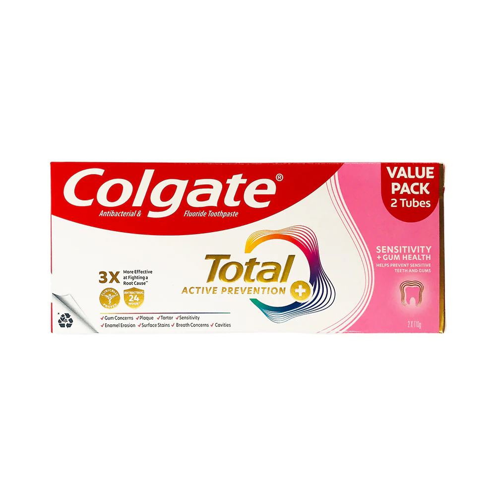 Colgate Total Active Prevention Sensitivity+Gum Health 110g x 2's - Image 2