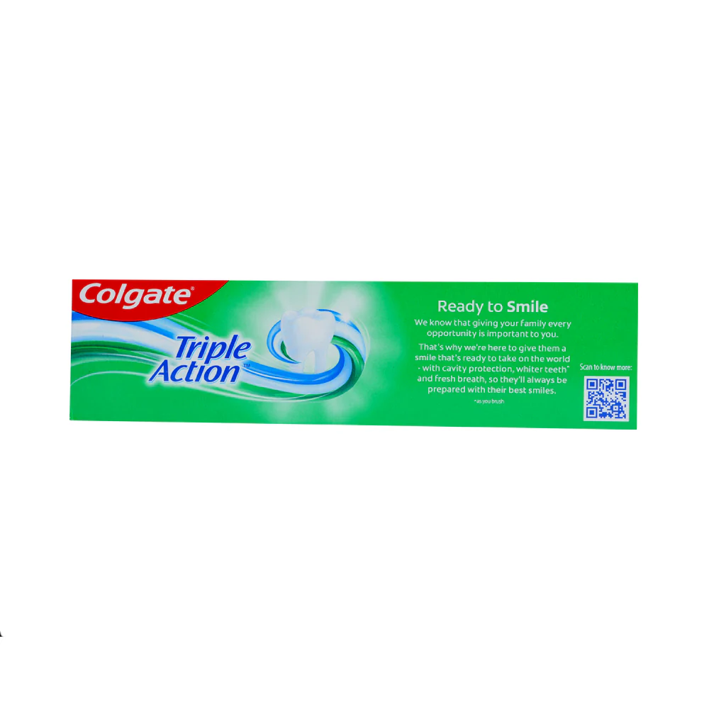 Colgate Triple Action With Multivitamins Toothpaste 126g (95ml) - Image 2