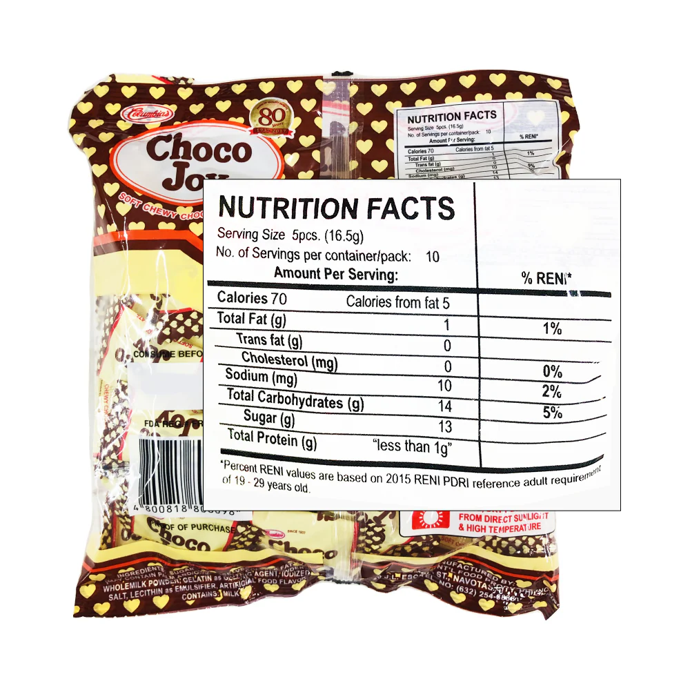 Columbia's Choco Joy Soft Chewy Chocolate Candy 50's - Image 2