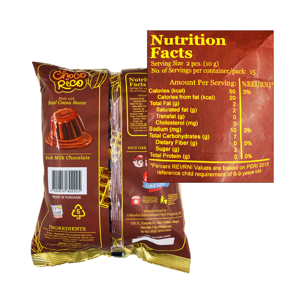 Columbia's Choco Rico Rich Milk Chocolate 30's - Image 2