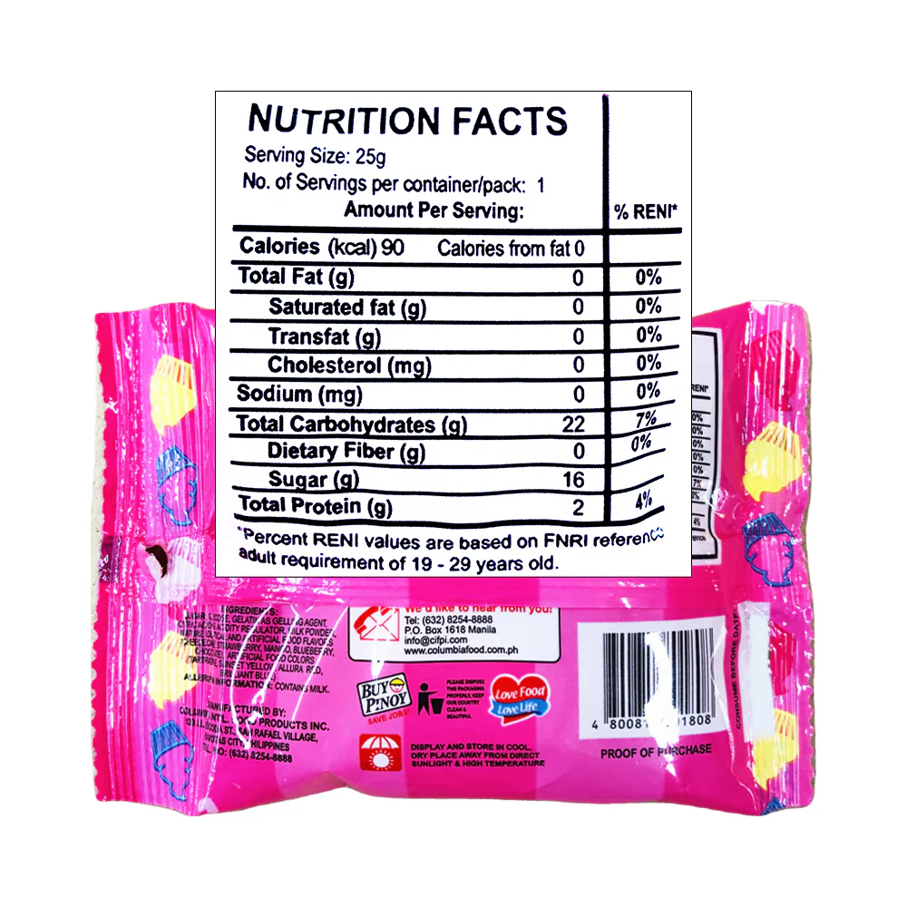 Columbia's Potchi Gummy Candy Cupcake 25g - Image 2