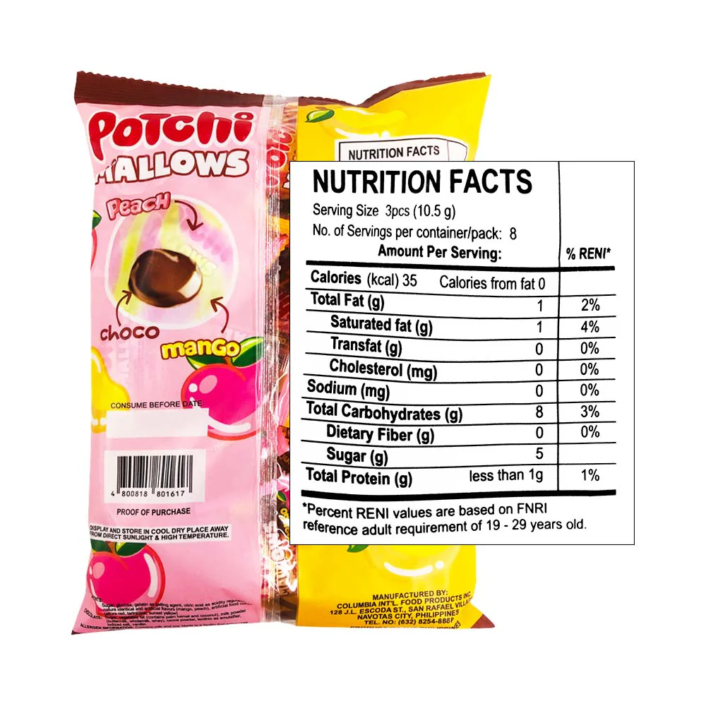 Columbia's Potchi Mallows Choco Peach Mango 24's - Image 2