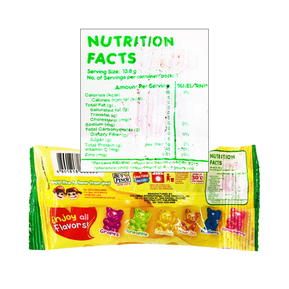 Columbia's Potchi Minibits Gummy Bear 13.8g - Image 2