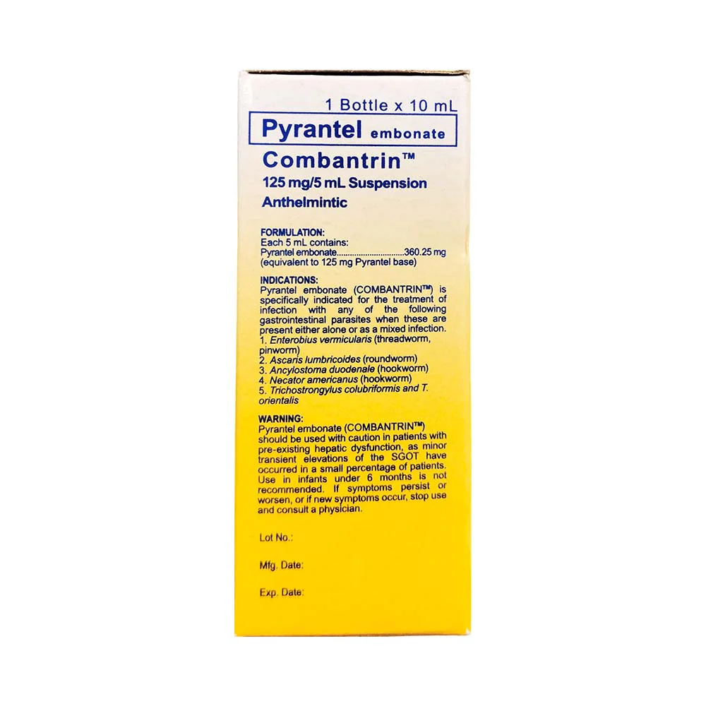 Combantrin 125mg/5ml Suspension 10ml - Image 2